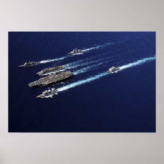 De Carrier Strike Group van Abraham Lincoln Poster (Voorkant)