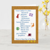 De Carrière van de pensionering in een Wenskaart Kaart (Gele Bloem)