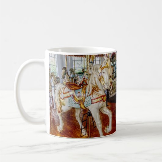 De Carrousel Horse Coffee Mok (Links)