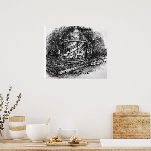 de carrousel poster (Keuken)