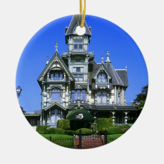 De Carson Mansion in Eureka, Californië Keramisch Ornament (Voorkant)