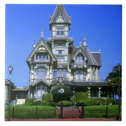 De Carson Mansion in Eureka, Californië Tegeltje (Voorkant)