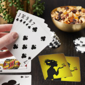 De Cartes Gele Vlindervrouw Pokerkaarten (Insitu)