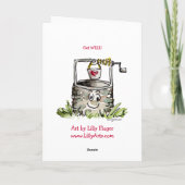 De cartoon die wordt goed dit wensen kaart (Achterkant)