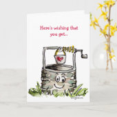 De cartoon die wordt goed dit wensen kaart (Gele Bloem)