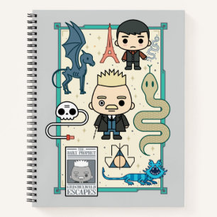 De Cartoon GRINDELWALD™ & Barebone van GELLERT Notitieboek