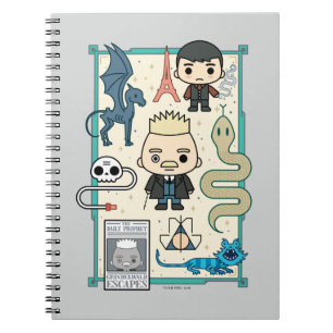 De Cartoon GRINDELWALD™ & Barebone van GELLERT Notitieboek