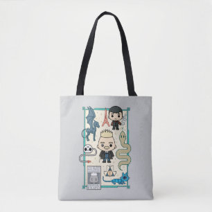 De Cartoon GRINDELWALD™ & Barebone van GELLERT Tote Bag