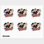 De Cartoon Sticker van de Hounds (Vel)