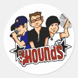 De Cartoon Sticker van de Hounds
