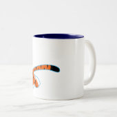 De Cartoon tijger van de klap op de loopbaan Mok (Voorkant rechts)