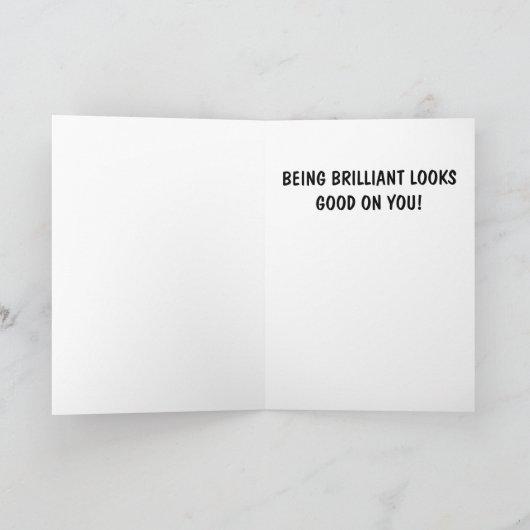 De Cartoon van de Afstuderen van gelukwensen Kaart (Binnen)