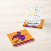 De Cartoon van de Heks van Halloween Kartonnen Onderzetters (Insitu)