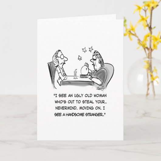 De Cartoon van de Teller van het fortuin Kaart (Gele Bloem)