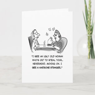 De Cartoon van de Teller van het fortuin Kaart