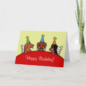 De Cartoon van de Verjaardag van de tekkel Kaart (Voorkant)