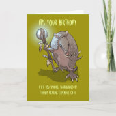 De Cartoon van de Voorspelling van de Verjaardag Kaart (Voorkant)