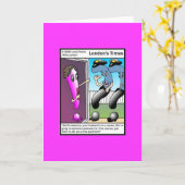 De Cartoon van de vragenpolitie Funny Wenskaart Kaart (Gele Bloem)