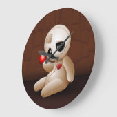 De Cartoon van Doll van het voodoo in Liefde Grote Klok (Hoek)
