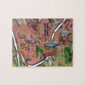 De Cartoon van het centrum Atlanta Georgia Legpuzzel (Horizontaal)