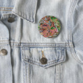 De Cartoon van het centrum Atlanta Georgia Ronde Button 5,7 Cm (In situ)