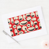 De Cartoon van het Patroon van de Rechthoekschakel Rechthoekige Sticker (Envelop)