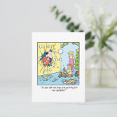 De Cartoon van Kerstmis over Speelgoed! Feestdagenkaart (Staand voorkant)