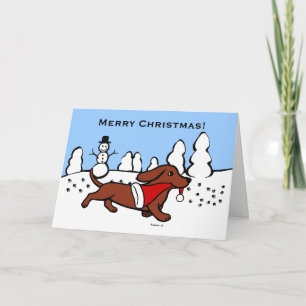 De Cartoon van Kerstmis van de tekkel Feestdagen Kaart