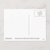 De Cartoon van Kerstmis van de tekkel Feestdagenkaart (Achterkant)