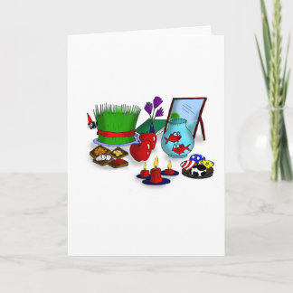 De Cartoon van Norooz Feestdagen Kaart
