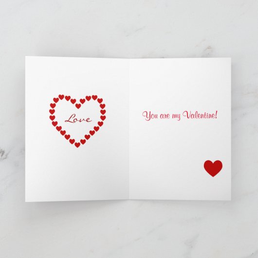 De Cartoon van Valentijn van de tekkel Feestdagen Kaart (Binnen)