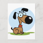 De cartoonkarakter van de hond briefkaart (Voorkant)