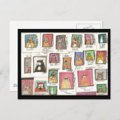 De Cartoons van de Kat van Conroy Briefkaart (Voorkant / Achterkant)