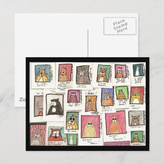 De Cartoons van de Kat van Conroy Briefkaart (Voorkant / Achterkant)