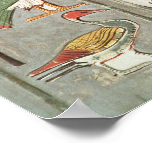 De cartouche van de koning poster (Hoek)