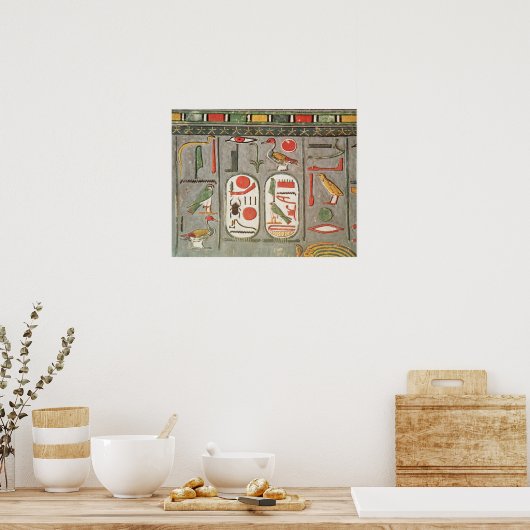 De cartouche van de koning poster (Keuken)