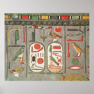 De cartouche van de koning poster