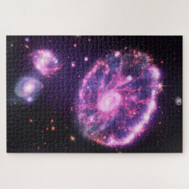 De cartwheel-as | Hubble & JWST Legpuzzel