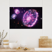 De cartwheel-as | Hubble & JWST Poster (Keuken)
