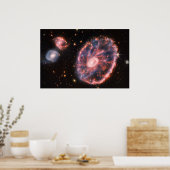 De cartwheel-as | MIRI & NIRCam | JWST Poster (Keuken)