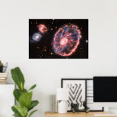 De cartwheel-as | MIRI & NIRCam | JWST Poster (Thuiskantoor)