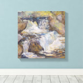 De cascade canvas afdruk (Insitu (Houten vloer))