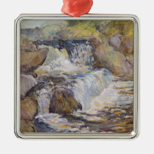 De cascade metalen ornament