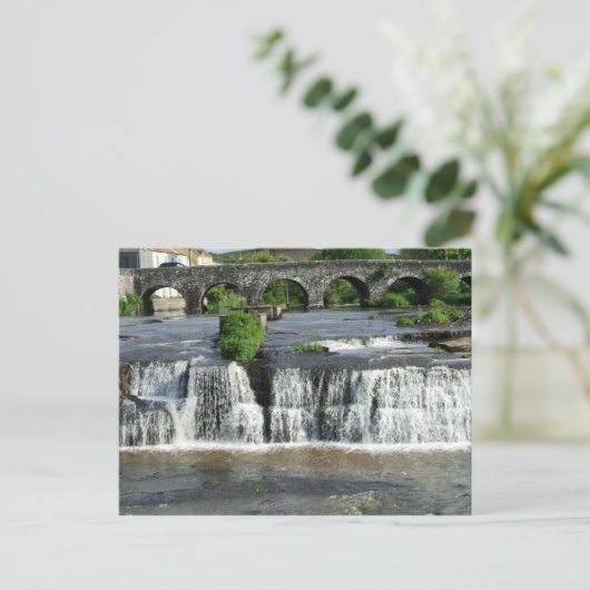 De cascades, Clare, Briefkaarten in Ierland (Staand voorkant)