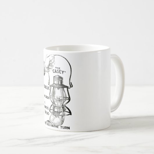 De CASEY Railroad lantern Coffee Mok (Voorkant rechts)