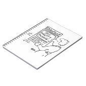 De Cashpoint machine van de bank zegt "Zeg  alstub Notitieboek (Linkerzijde)