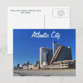De casino's in Atlantic City Briefkaart (Voorkant / Achterkant)