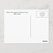 De casino's in Atlantic City Briefkaart (Achterkant)