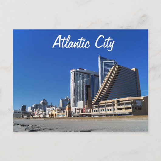 De casino's in Atlantic City Briefkaart (Voorkant)