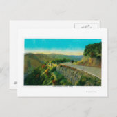 De Castaic CreekRidge Route van het overzicht, CA Briefkaart (Voorkant / Achterkant)